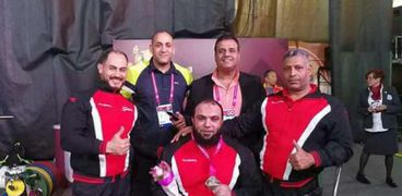 مجموعة من أبطال مصر من ذوي الإعاقة