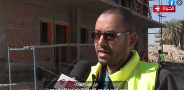 المهندس علي النوبي، مدير تنفيذ مشروع الوحدة الاجتماعية لقرية دهميت