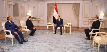الرئيس عبدالفتاح السيسي خلال استقباله لرؤساء المحاكم والهيئات القضائية