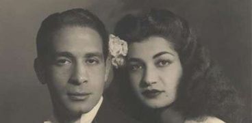 الأميرة مع زوجها المصري "أحمد شفيق"