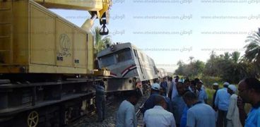 ارتباك حركة القطارات في أسوان بسبب حادث القطار 982