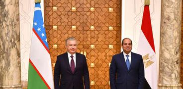الرئيس السيسي ونظيره الأوزبكستاني