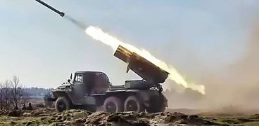 منظومة صواريخ غراد أوكرانية (أرشيفية)