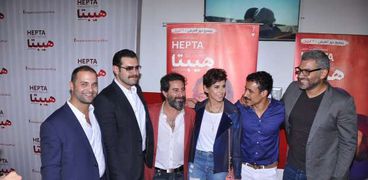 بالصور| أبطال "هيبتا" يشاهدون العرض الخاص للفيلم في مول العرب