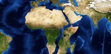شكل تعبيري لانقسام القارة الإفريقية