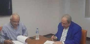 جانب من توقيع عقد الشراكة بين اسلسكا وسامكريت مصر