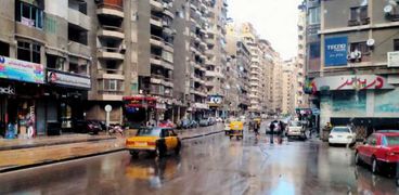 سقوط أمطار في الإسكندرية - صورة أرشيفية