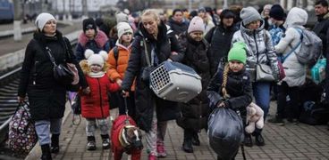 لاجئون في مدينة ماريوبول الأوكرانية