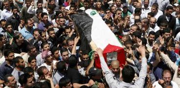 جنازة سابقة لأحد شهداء فلسطين