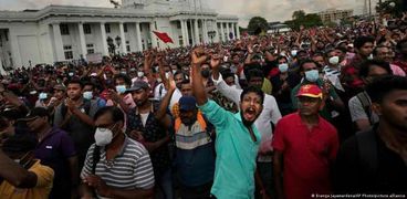 احتجاجات فى سريلانكا