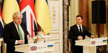 رئيس الوزراء البريطاني والرئيس الأوكراني