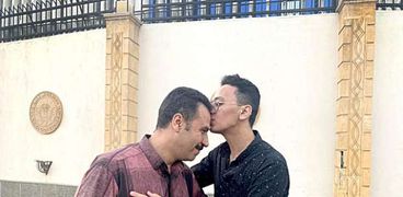 محمد التميمى مع والده