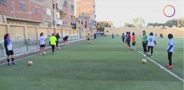 فريق الكرة النسائية بقرية البرجاية