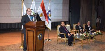 محافظ بني سويف خلال كلمته بمؤتمر مصر التي نحلم بها