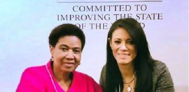 جانب من لقاء رانيا المشاط وممثلة الأمم المتحدة