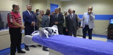 افتتاح قسم الأشعة المقطعية بمستشفى الكبد الجامعي