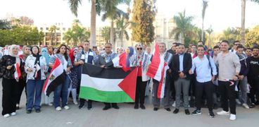 مظاهرة للتضامن مع فلسطين