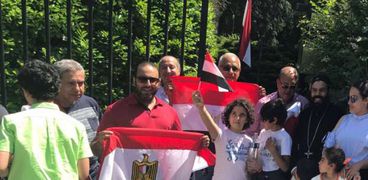 بالصور| المصريون في بروكسيل يحتفلون بالذكرى الخامسة لثورة 30 يونيو