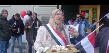 كحك وكنافة بإحتفال المصريين بالخارج بالإنتخابات الرئاسية
