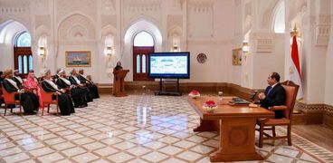 الرئيس السيسي ورجال الأعمال بسلطنة عمان