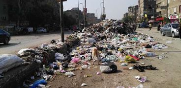 القمامة تحاصر شارع أحمد عرابى