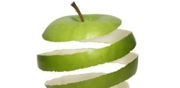 قشر تفاح أخضر