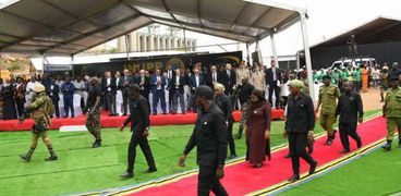 رئيسة تنزانيا في احتفالية الملء الأول لسد «جوليوس نيريري»