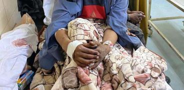 محمد عبدالجواد فاوى احد المصابين في حادث قطار سوهاج