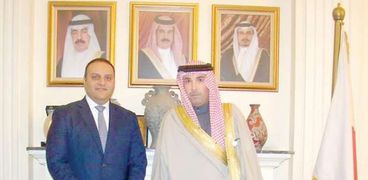 مندوب الرئاسة يهنئ سفير البحرين في القاهرة بالأعياد الوطنية