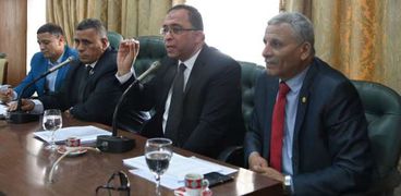 اجتماع سابق للدكتور أشرف العربى وزير التخطيط «صورة أرشيفية»