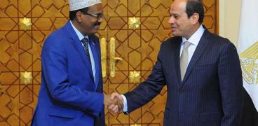 الرئيسان المصري والصومالي- صورة أرشيفية