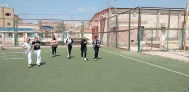 المسابقة الرياضية «أسرع ولد وبنت» فى بيلا بكفر الشيخ