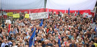 مظاهرات بولندية