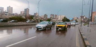 سقوط امطار في الإسكندرية