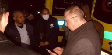 متابعات محافظ الإسكندرية لحادث الغرق