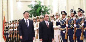 الرئيس السيسي والرئيس الصيني