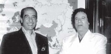 حمدي قنديل ورئيس ليبيا السابق
