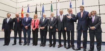 لحظة الإعلان عن خطة العمل الشاملة المشتركة فى 2015 والتى ظن العالم أنها ستحول العلاقات الأمريكية الإيرانية «أ. ف. ب»
