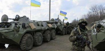 آليات عسكرية تابعة للجيش الأوكراني-صورة أرشيفية