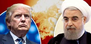 الرئيس الإيراني حسن روحاني ونظيره الأمريكي دونالد ترامب
