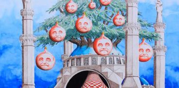 لوحة ياسر رستم- زينة الشجرة