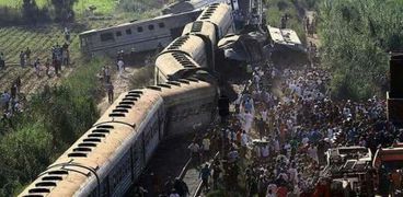 حادث تصادم قطارى الإسكندرية الذى أسفر عن 41 وفاة و139 مصاباً