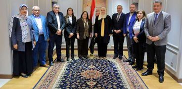 نيفين القباج وزيرة التضامن الاجتماعي تستقبل وزيرة الصحة الفلسطينية