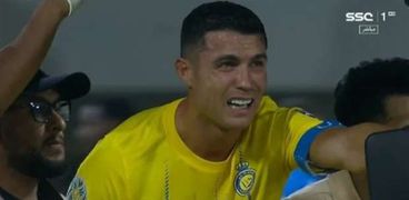 بكاء كريستيانو رونالدو في نهائي البطولة العربية