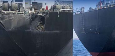 السفينة التي تعرضت لحادث تصادم في قناة السويس