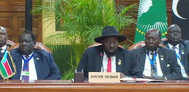 «سلفاكير» رئيس جنوب السودان خلال كلمته فى القمة