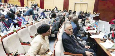 «عبدالعاطى» خلال مشاركته فى اجتماع وزراء الرى الأفارقة
