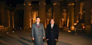 بالصور| الرئيس الصيني خلال زيارته إلى الأقصر