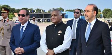 وصول الرئيس السيسي للهند