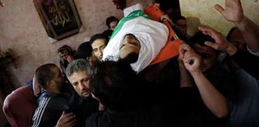 جنازة الشاب الفلسطيني "إسلام حرز الله"